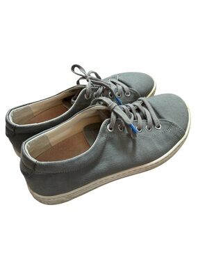Birkenstock Gray Canvas Arran Lace Up Sneakers Size 37/6-6.5
